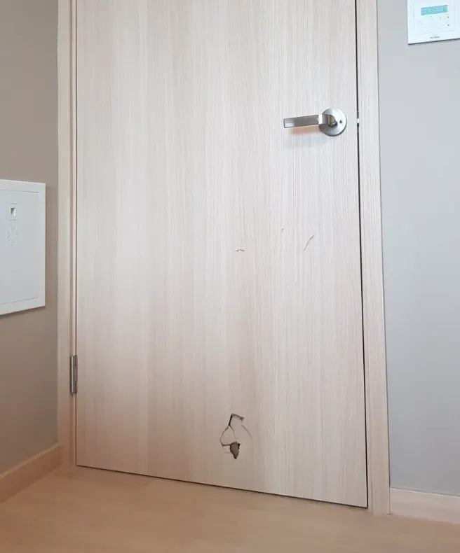 문짝부분복원수리 복원 전 사진