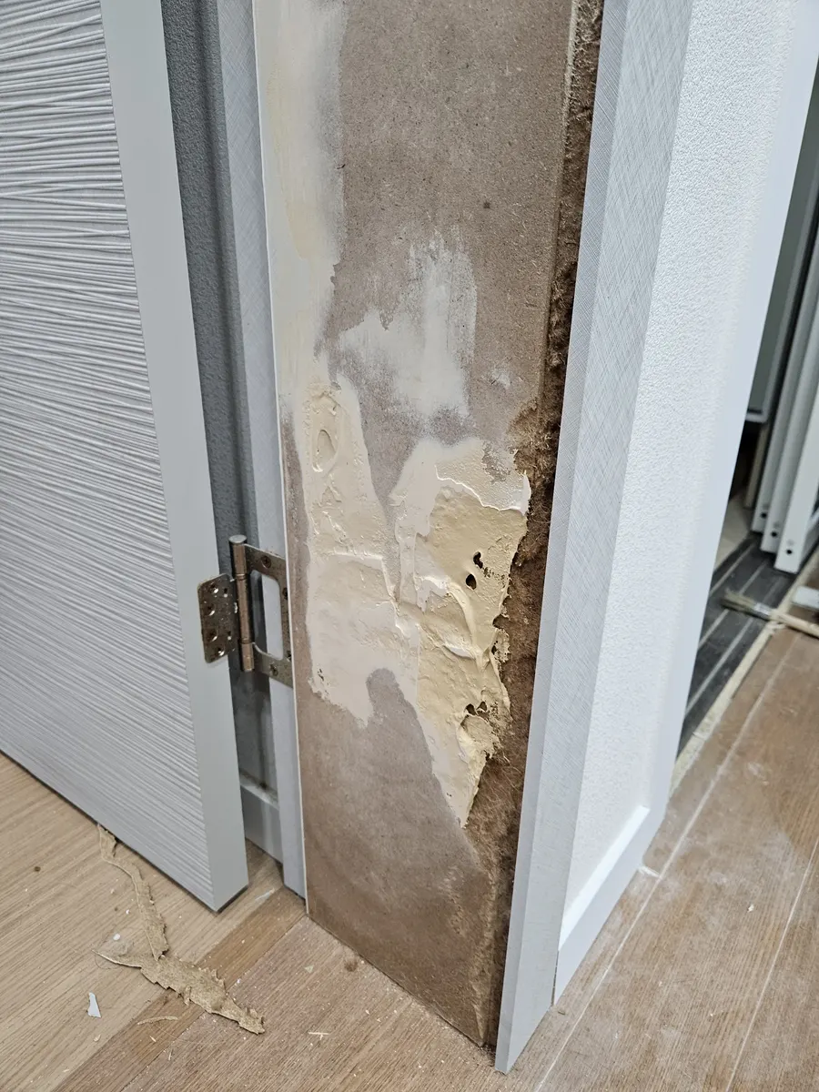 여주 문짝부분복원수리 문틀 파손 사진